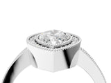 Platinum Marquise Cut-Cut Diamond Halo Engagement Ring with Pave Band and Prong Setting_17