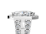 Platinum Marquise Cut Cut Halo Split Shank Prong Set Ring_12