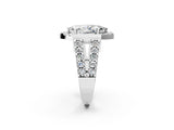 Platinum Marquise Cut Cut Halo Split Shank Prong Set Ring_9