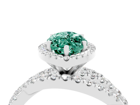 Platinum Marquise Cut Cut Halo Split Shank Prong Setting Ring_48