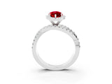 Platinum Marquise Cut Cut Halo Split Shank Prong Setting Ring_48