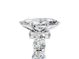 Platinum Marquise Cut Diamond Side Stone Engagement Ring with Four-Prong Setting_17