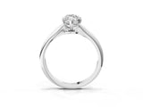 Platinum Marquise Cut Diamond Solitaire Engagement Ring with Classic Band and Four-Prong Setting_39