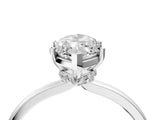 Platinum Marquise Cut Diamond Solitaire Ring with Classic Band and Four-Prong Setting_11