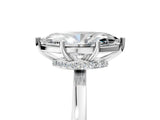Platinum Marquise Cut Diamond Solitaire Ring with Classic Band and Four-Prong Setting_12