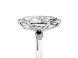 Platinum Marquise Cut Diamond Solitaire Ring with Thin Band and Prong Setting_17