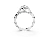 Platinum Marquise Cut Halo Twist Band with Four-Prong Setting_10