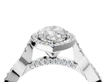 Platinum Marquise Cut Halo Twist Band with Four-Prong Setting_11