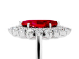 Platinum Marquise Cut Ruby Floral Double Halo Engagement Ring with Prong Setting_150