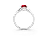 Platinum Marquise Cut Ruby Solitaire Engagement Ring with Classic Band and Four-Prong Setting_15
