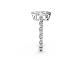 Platinum Marquise Cut Solitaire Diamond Ring with Infinity Twist Band and Four-Prong Setting_27