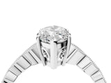 Platinum Marquise Cut Solitaire Diamond Ring with Infinity Twist Band and Four-Prong Setting_29
