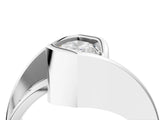 Platinum Marquise Cut Solitaire Tension-Set Diamond Split Shank Ring_29