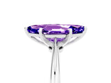 Platinum Marquise Cut Tanzanite Solitaire Engagement Ring with Classic Band and Four-Prong Setting_29