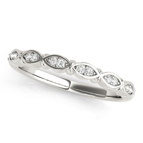 Platinum Marquise Diamond Bezel Set Eternity Band 1