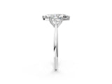 Platinum Marquise Solitaire Diamond Ring with Six-Prong Setting and Classic Band_1824