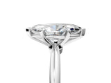 Platinum Marquise Solitaire Diamond Ring with Six-Prong Setting on a Classic Band 5