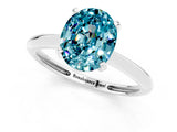 Platinum Oval Cut Blue Topaz Solitaire Engagement Ring with Classic Band and Four-Prong Setting_23