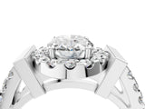 Platinum Oval Cut Cut Halo Split Shank Prong Set Ring_11