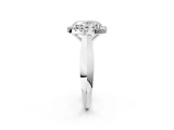 Platinum Oval Cut Halo Solitaire Engagement Ring with Square Band and Four-Prong Setting_14