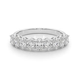 Platinum Oval Diamond Prong-Set Eternity Band 2
