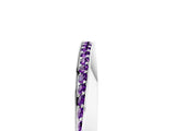 Platinum Pavé Round Amethyst Twist Band_5