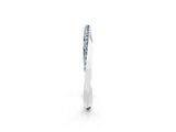 Platinum Pavé Round Aquamarine Twist Band_2