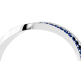 Platinum Pavé Round Blue Sapphire Twist Band_4