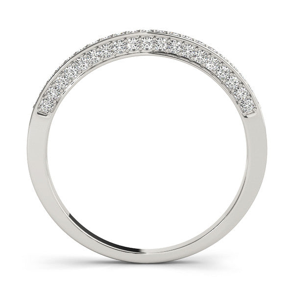 Platinum Pavé Round Diamond Channel Set Eternity Band 1