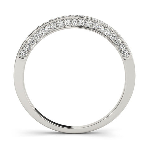 Platinum Pavé Round Diamond Channel Set Eternity Band 1