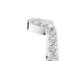Platinum Pavé Round Diamond Contour Band with Prong Setting_19