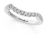 Platinum Pavé Round Diamond Curved Band with Micro Prong Setting_11