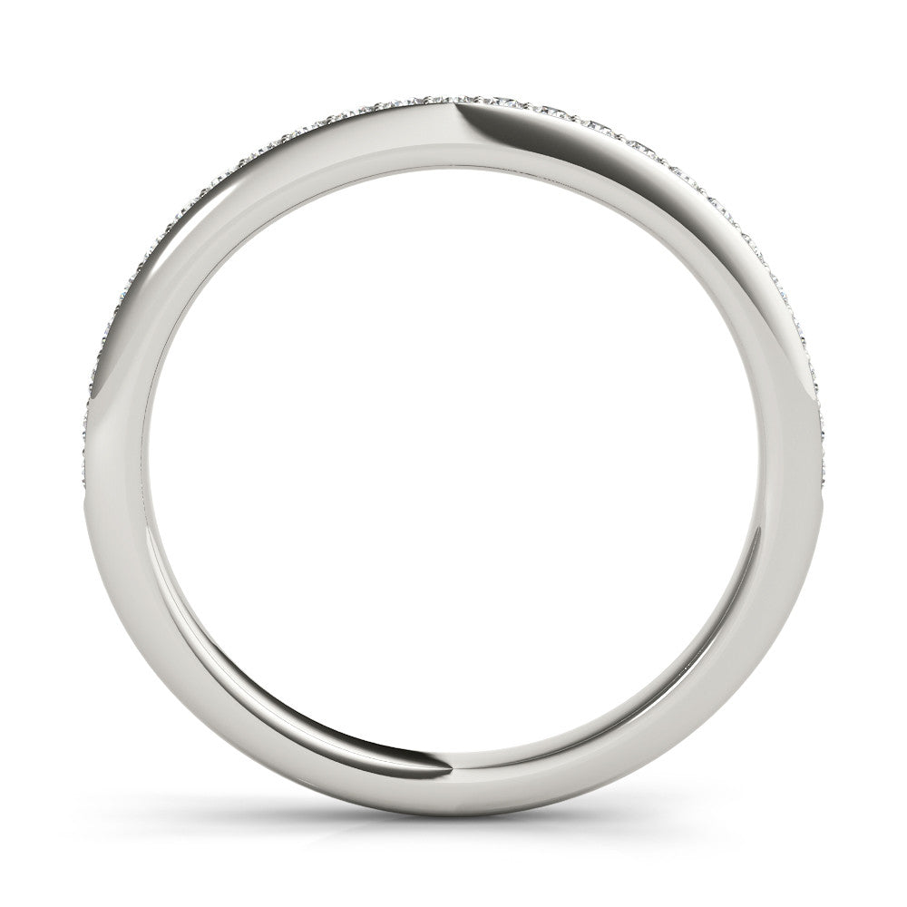 Platinum Pavé Round Diamond Eternity Band 1