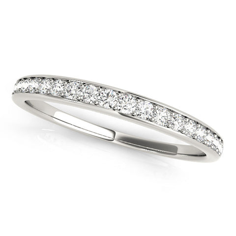 Platinum Pavé Round Diamond Eternity Band with Channel Setting