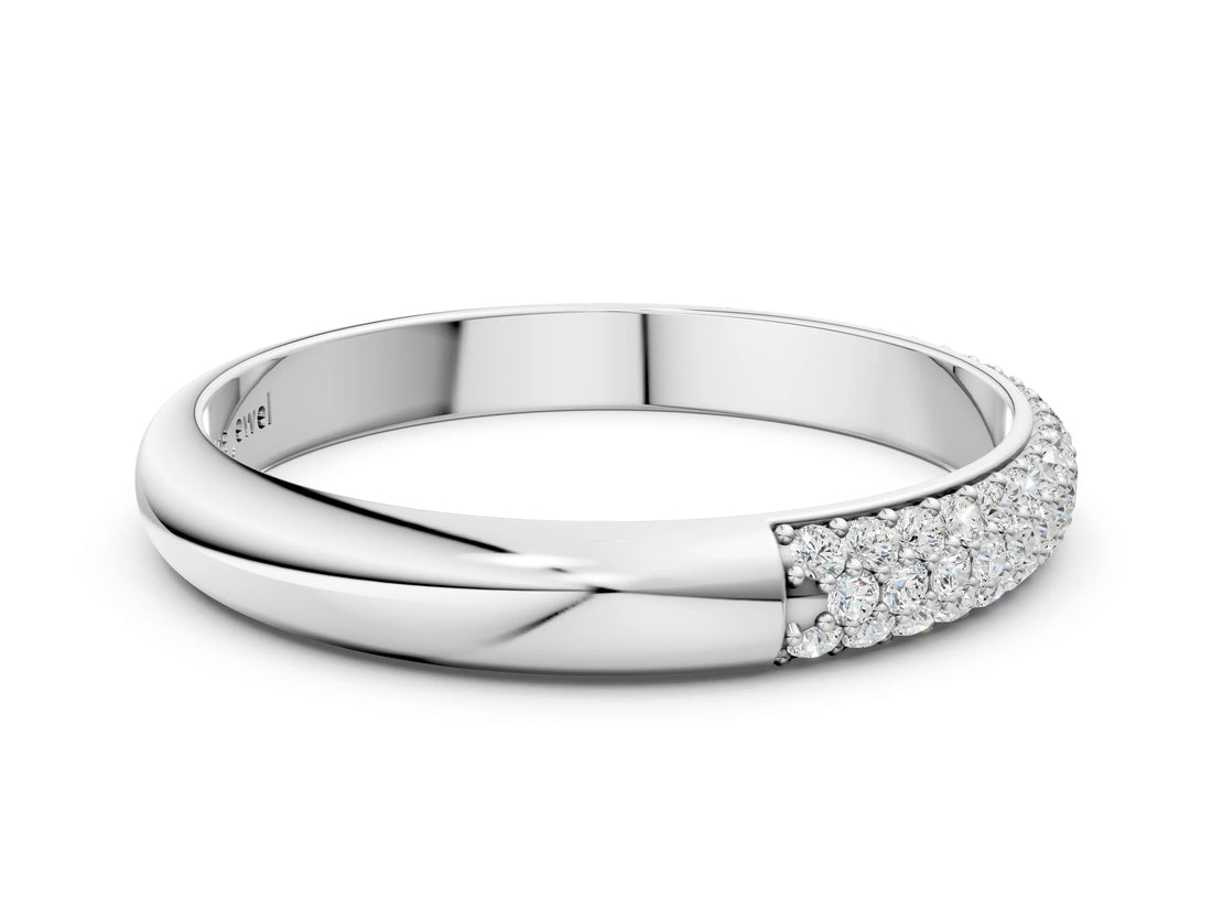 Platinum Pavé Round Diamond Eternity Band with Prong Setting_11