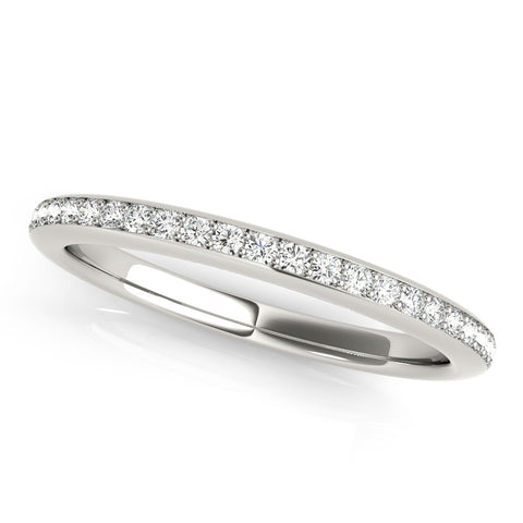 Platinum Pavé Round Diamond Eternity Band
