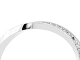 Platinum Pavé Round Moissanite Twist Band_4