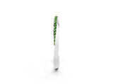 Platinum Pavé Round Peridot Twist Band_2