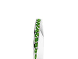 Platinum Pavé Round Peridot Twist Band_5