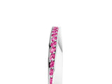 Platinum Pavé Round Pink Sapphire Twist Band_17