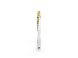 Platinum Pavé Round Yellow Sapphire Twist Band_2