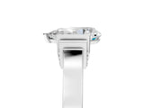 Platinum Pear Cut Brilliant Solitaire Diamond Ring with Channel Set Band and Bar Prong Setting_17