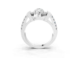 Platinum Pear Cut Cut Halo Split Shank Prong Set Ring_10
