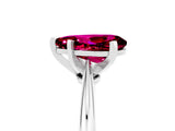 Platinum Pear Cut Garnet Solitaire Engagement Ring with Classic Band and Four-Prong Setting_29