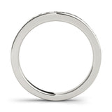 Platinum Princess Cut Channel Set Diamond Wedding Band