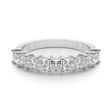 Platinum Princess Cut Diamond Prong Set Eternity Band 2