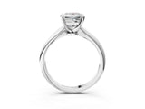 Platinum Princess Cut Diamond Solitaire Engagement Ring with Classic Band and Four-Prong Setting_37