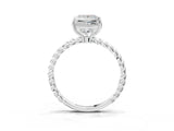 Platinum Princess Solitaire Twist Band Ring with Four-Prong Setting_15