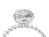 Platinum Princess Solitaire Twist Band Ring with Four-Prong Setting_16
