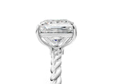 Platinum Princess Solitaire Twist Band Ring with Four-Prong Setting_17